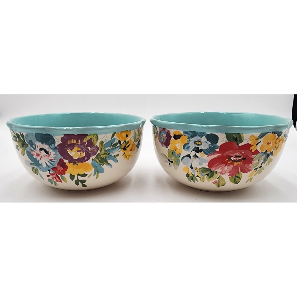 The Pioneer Woman Sweet Romance Blossoms Salad Cereal Bowls 2pc 6in Floral 2020